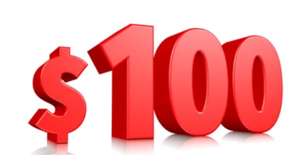 $100