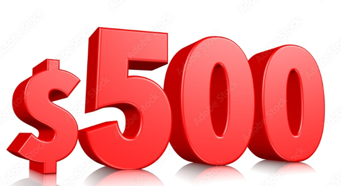 $500